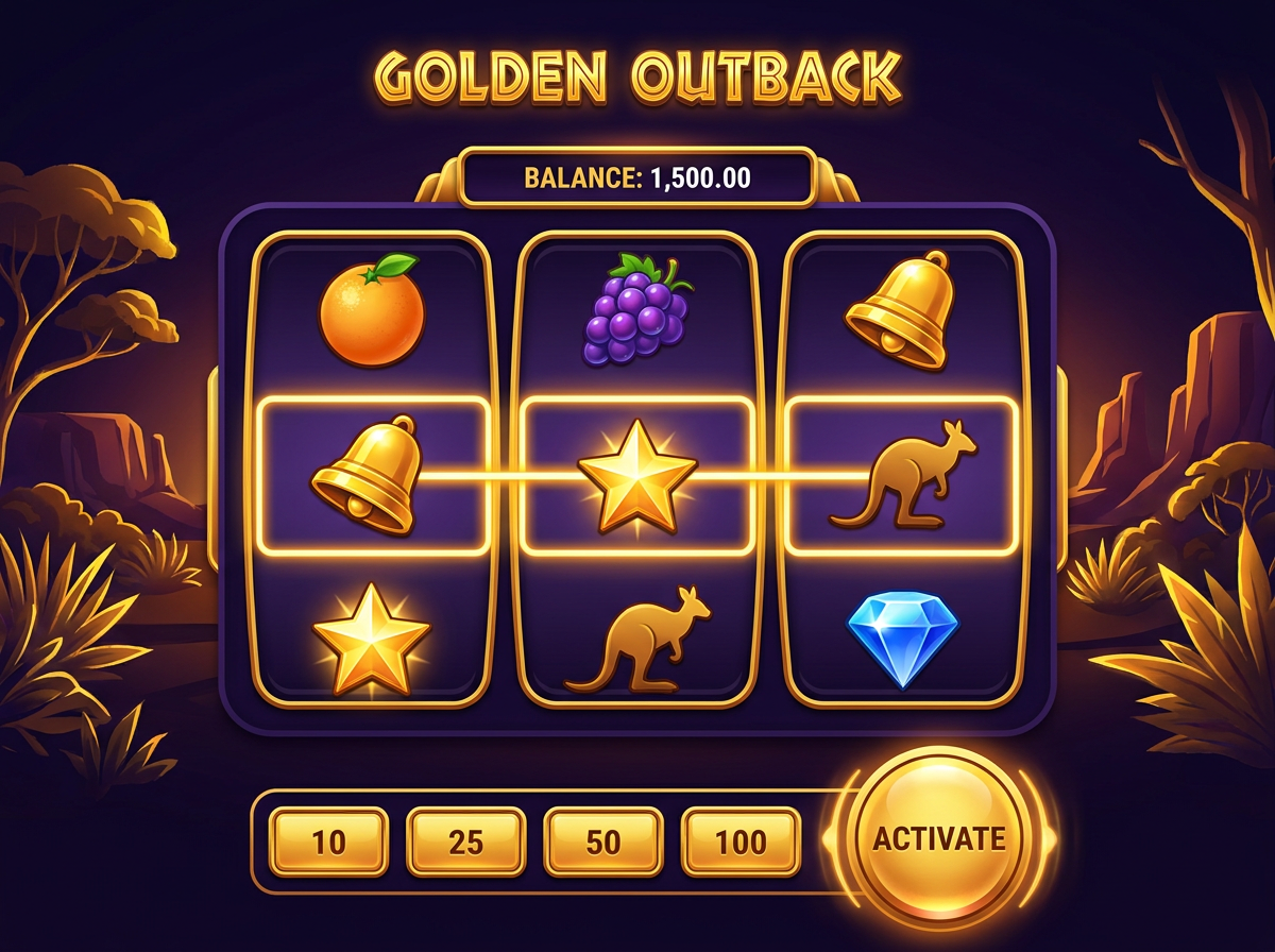 Golden Outback game preview — Australian desert theme